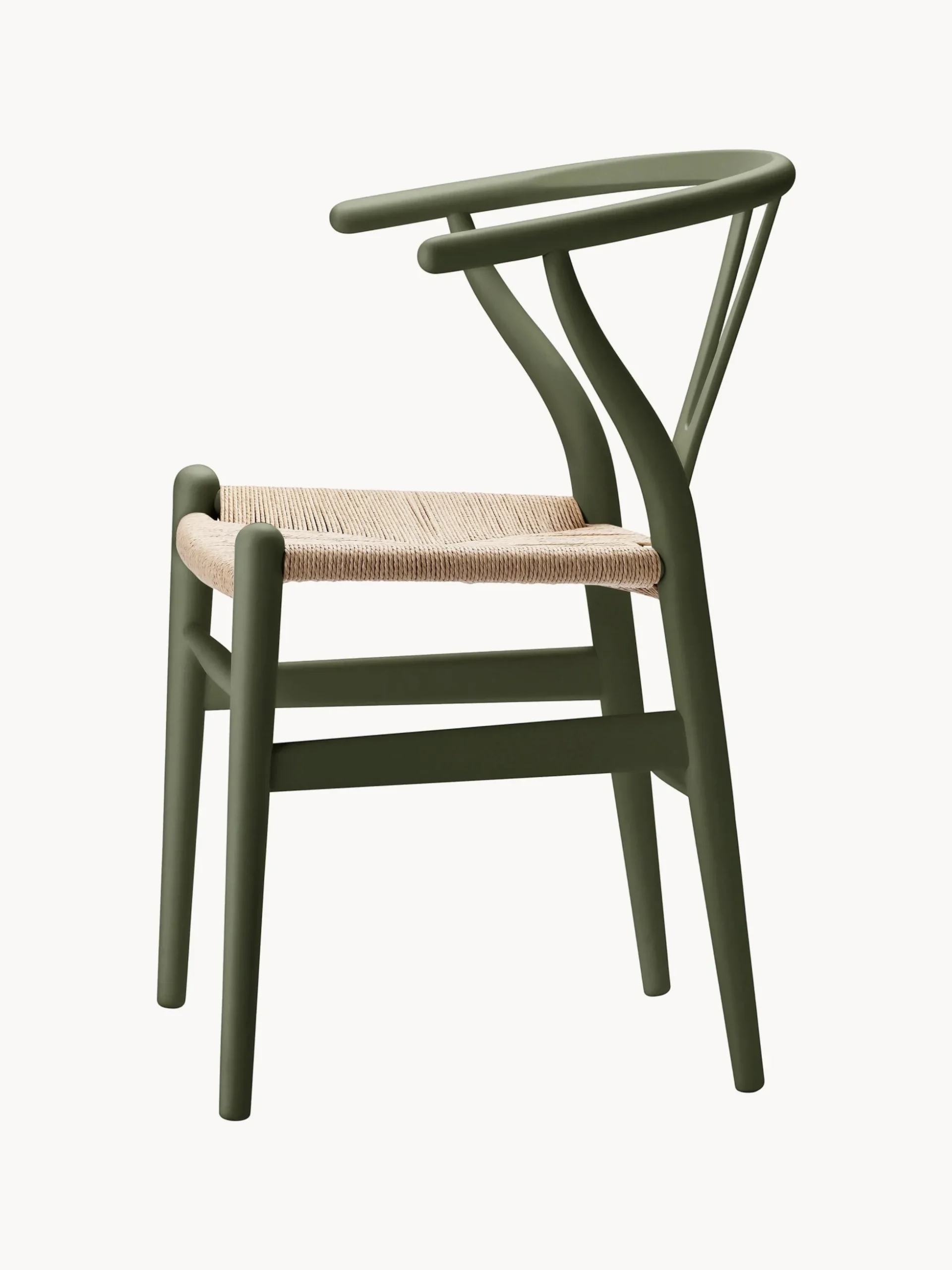 Sedia in legno con seduta intrecciata CH24 Wishbone Chair