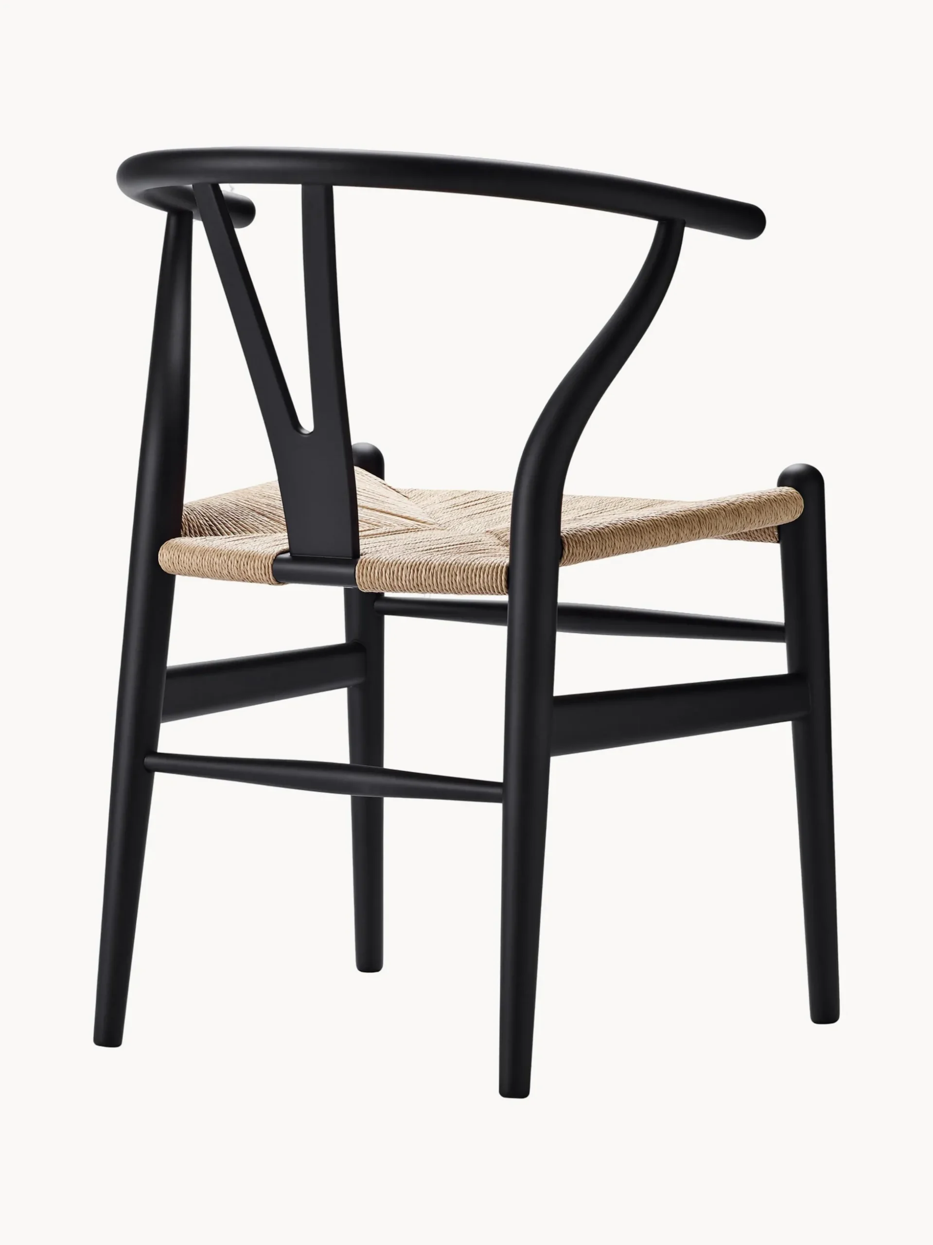 Sedia in legno con seduta intrecciata CH24 Wishbone Chair