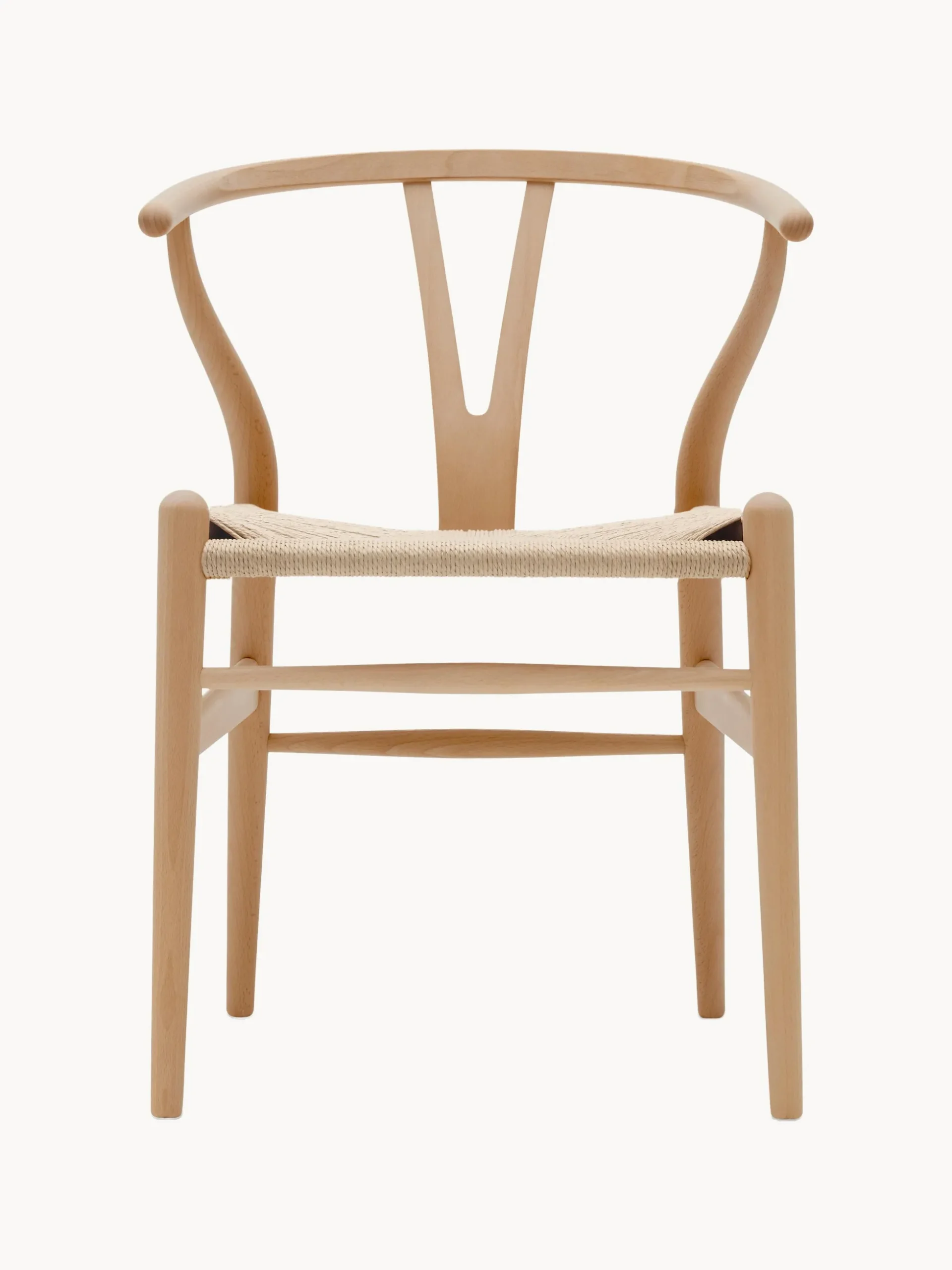Sedia in legno con seduta intrecciata CH24 Wishbone Chair