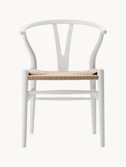 Sedia in legno con seduta intrecciata CH24 Wishbone Chair