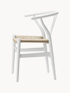 Sedia in legno con seduta intrecciata CH24 Wishbone Chair