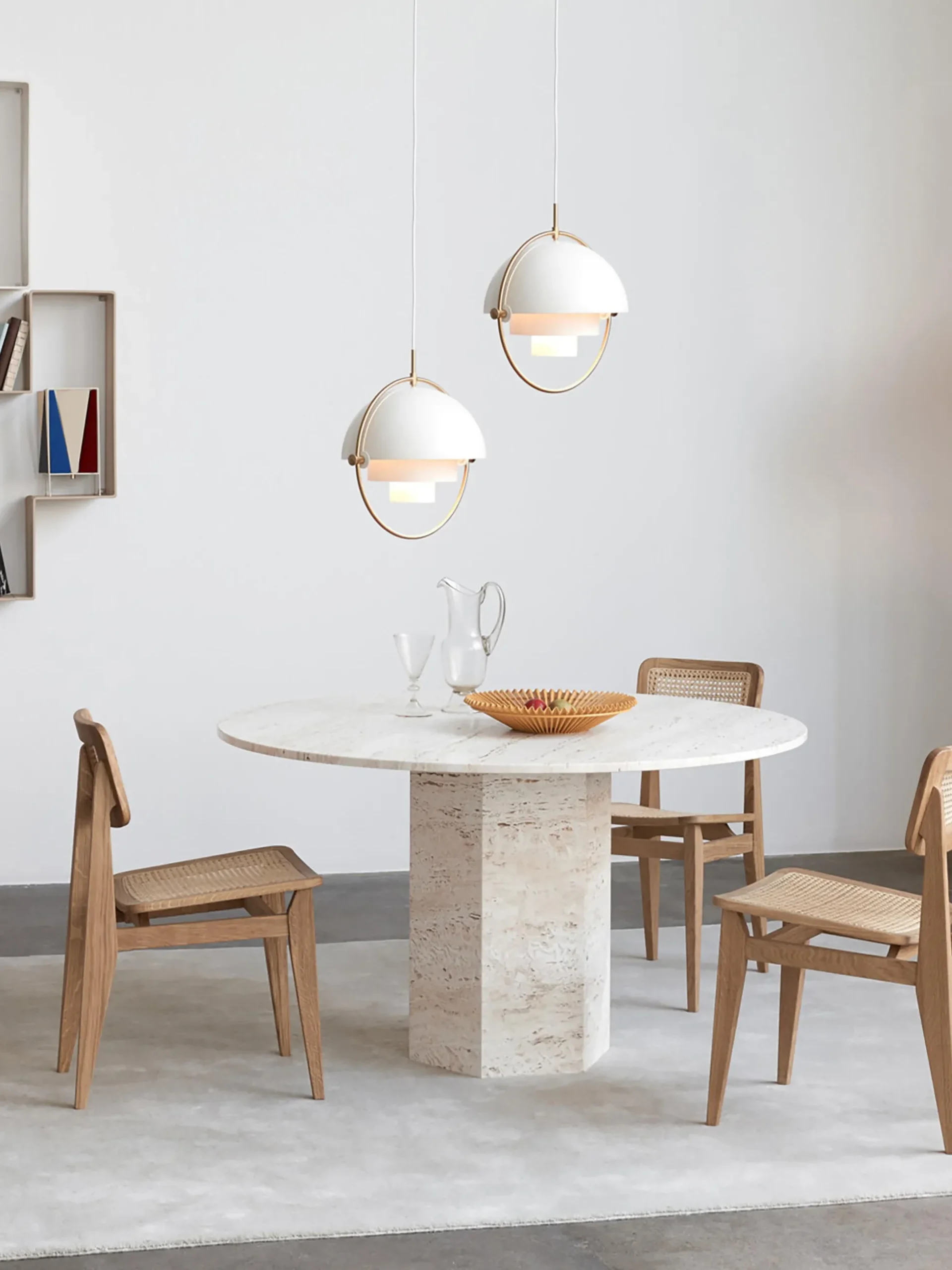 Sedia in legno di quercia con intreccio viennese C-Chair