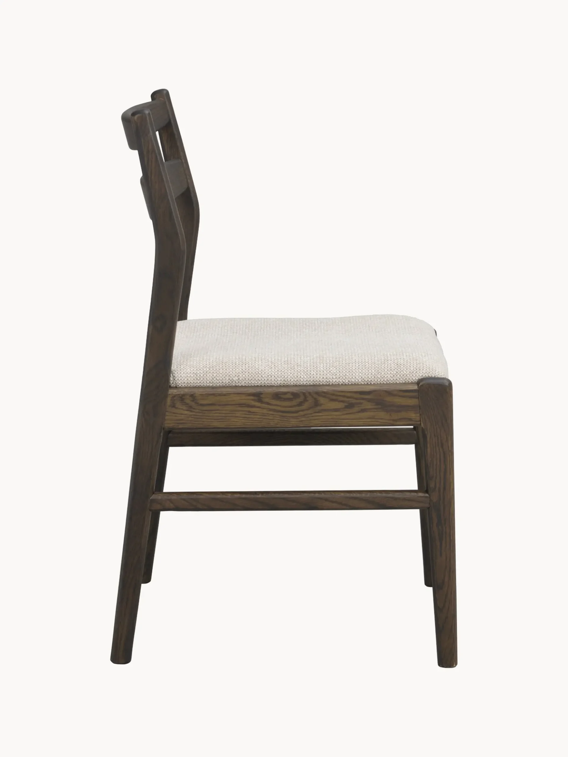 Sedia in legno di quercia marrone/beige chiaro Kerwin