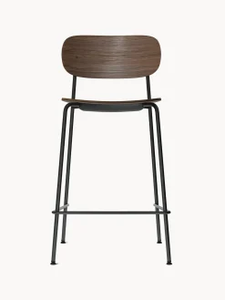 Sedia alta in metallo e legno Co