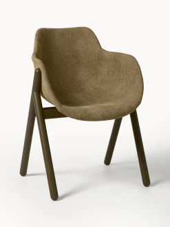 Sedia con braccioli imbottita Carmi