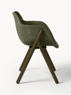 Sedia con braccioli imbottita Carmi