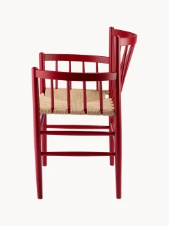 Sedia con braccioli in legno J81