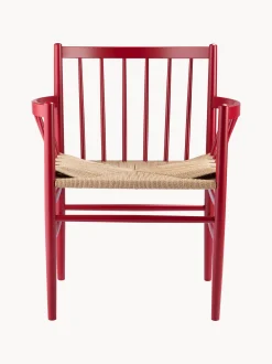 Sedia con braccioli in legno J81