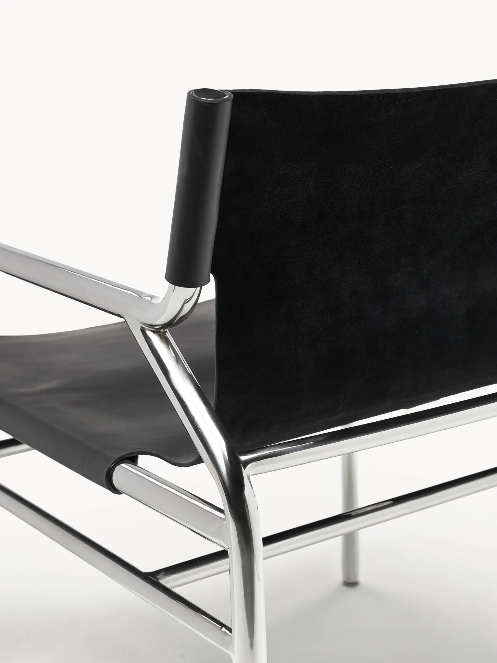 Sedia con braccioli in pelle Dion