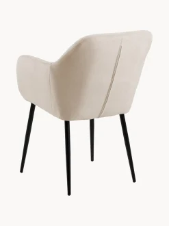 Sedia con gambe in metallo Emilia