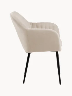Sedia con gambe in metallo Emilia