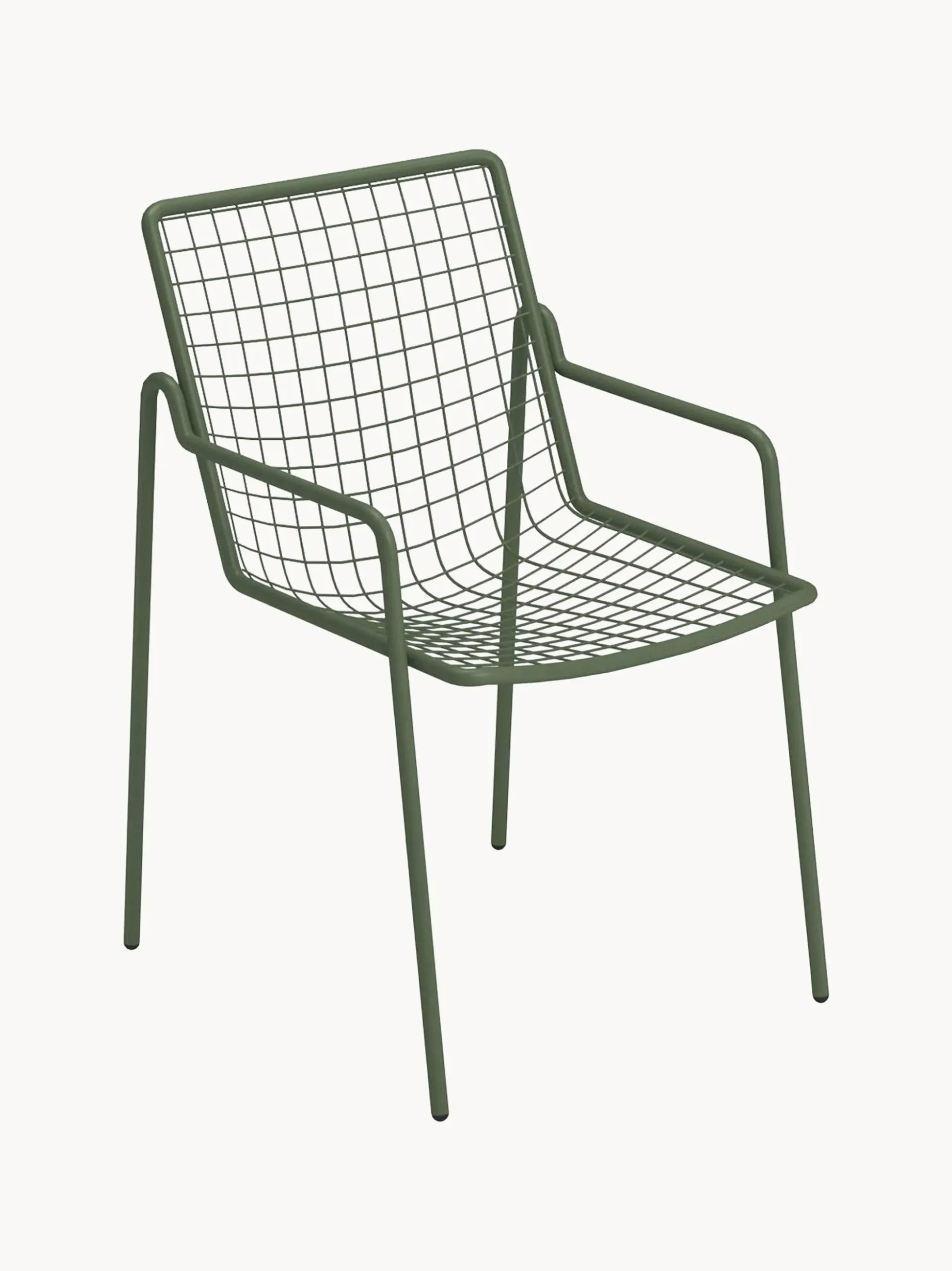 Sedia da giardino impilabile con braccioli Rio R50