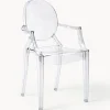 Sedia da pranzo di design con braccioli Louis Ghost