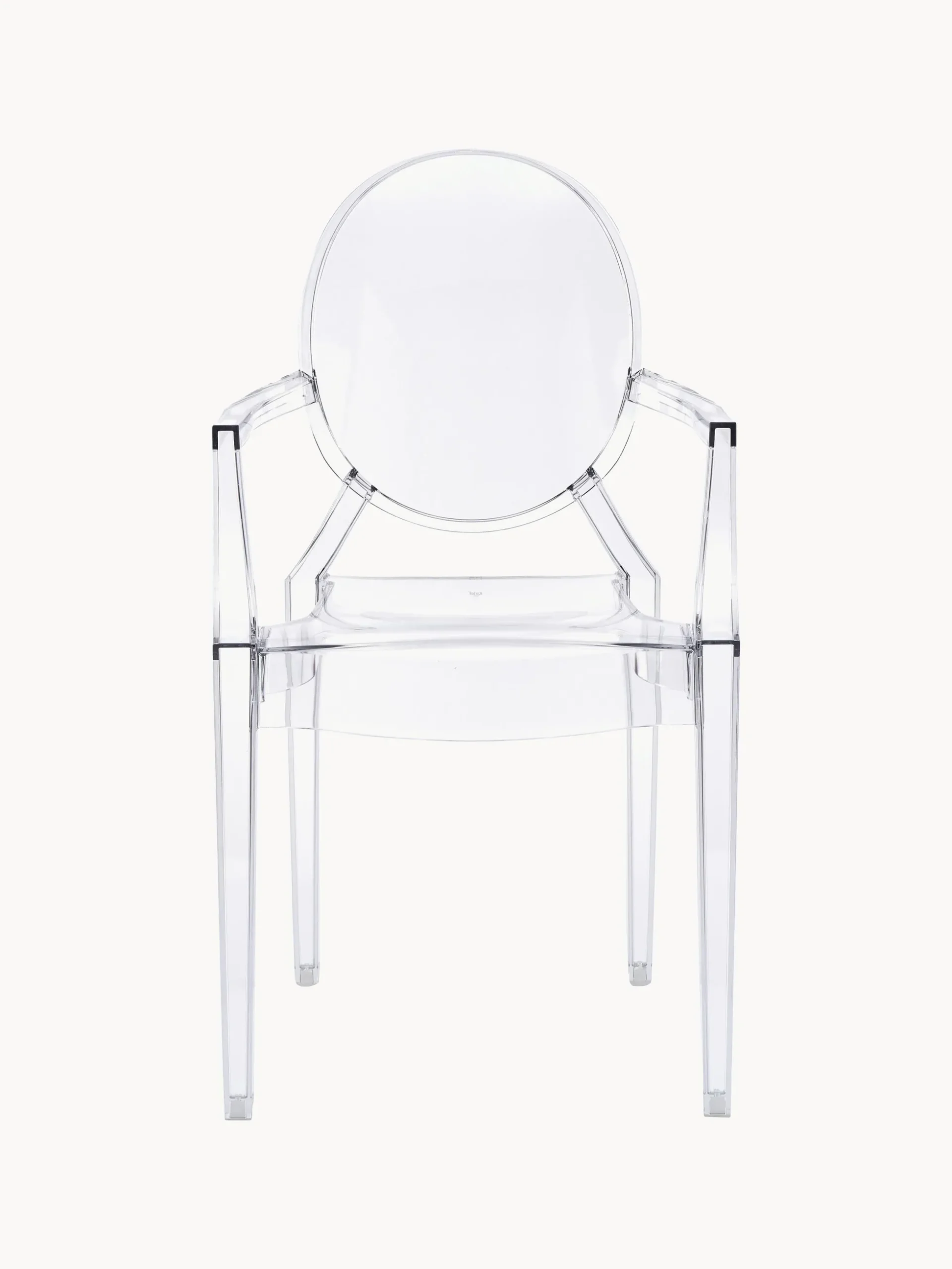 Sedia da pranzo di design con braccioli Louis Ghost