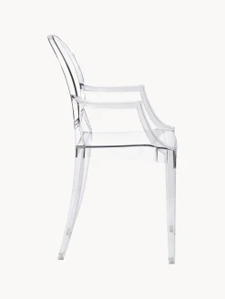 Sedia da pranzo di design con braccioli Louis Ghost