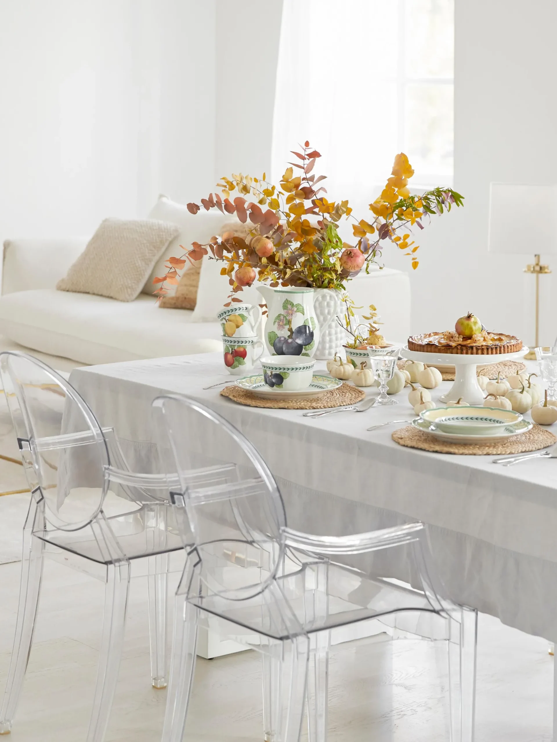 Sedia da pranzo di design con braccioli Louis Ghost