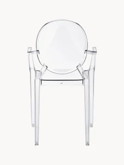 Sedia da pranzo di design con braccioli Louis Ghost
