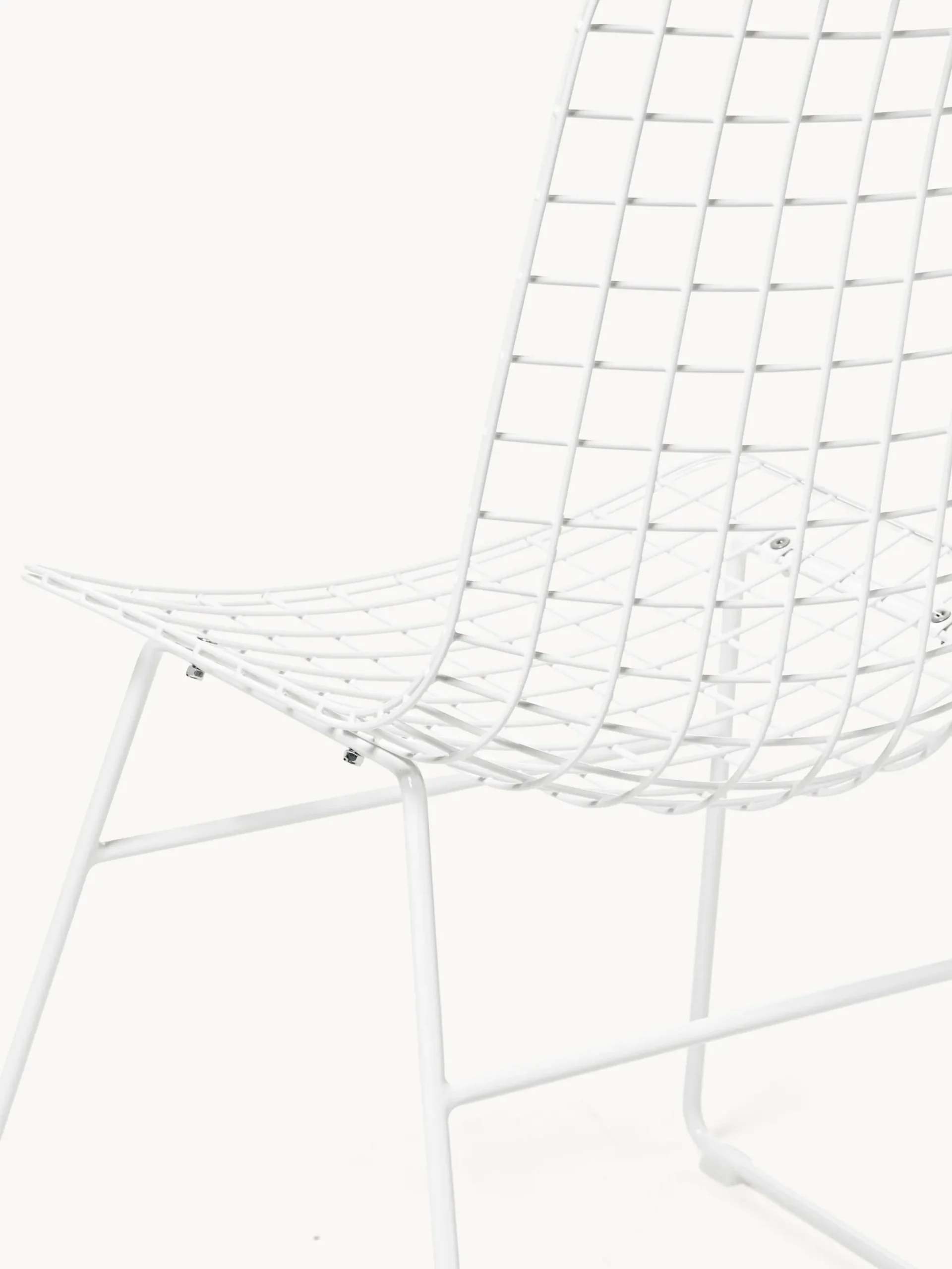 Sedia da pranzo in metallo Wire