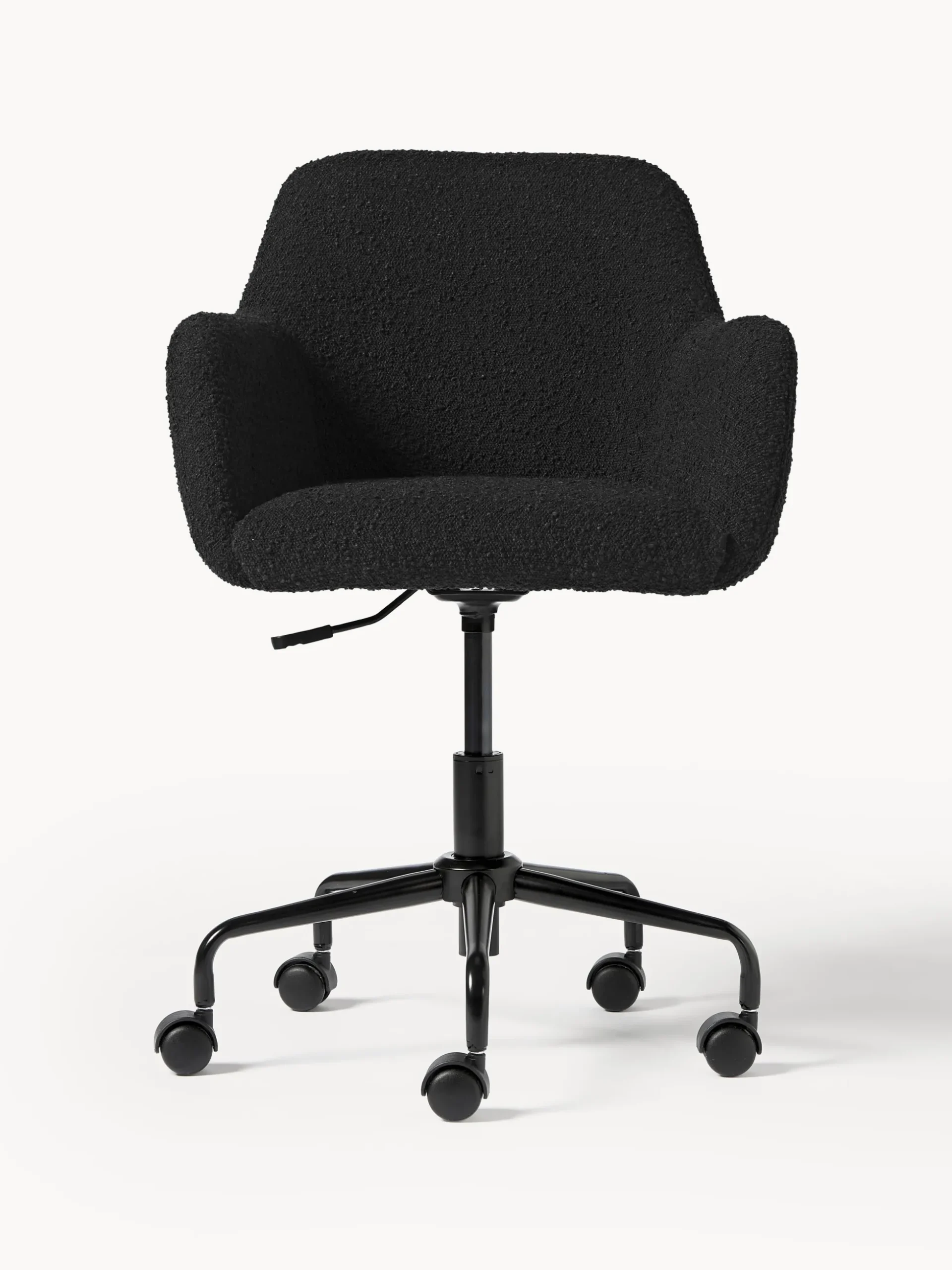 Sedia da scrivania in bouclé Lucie