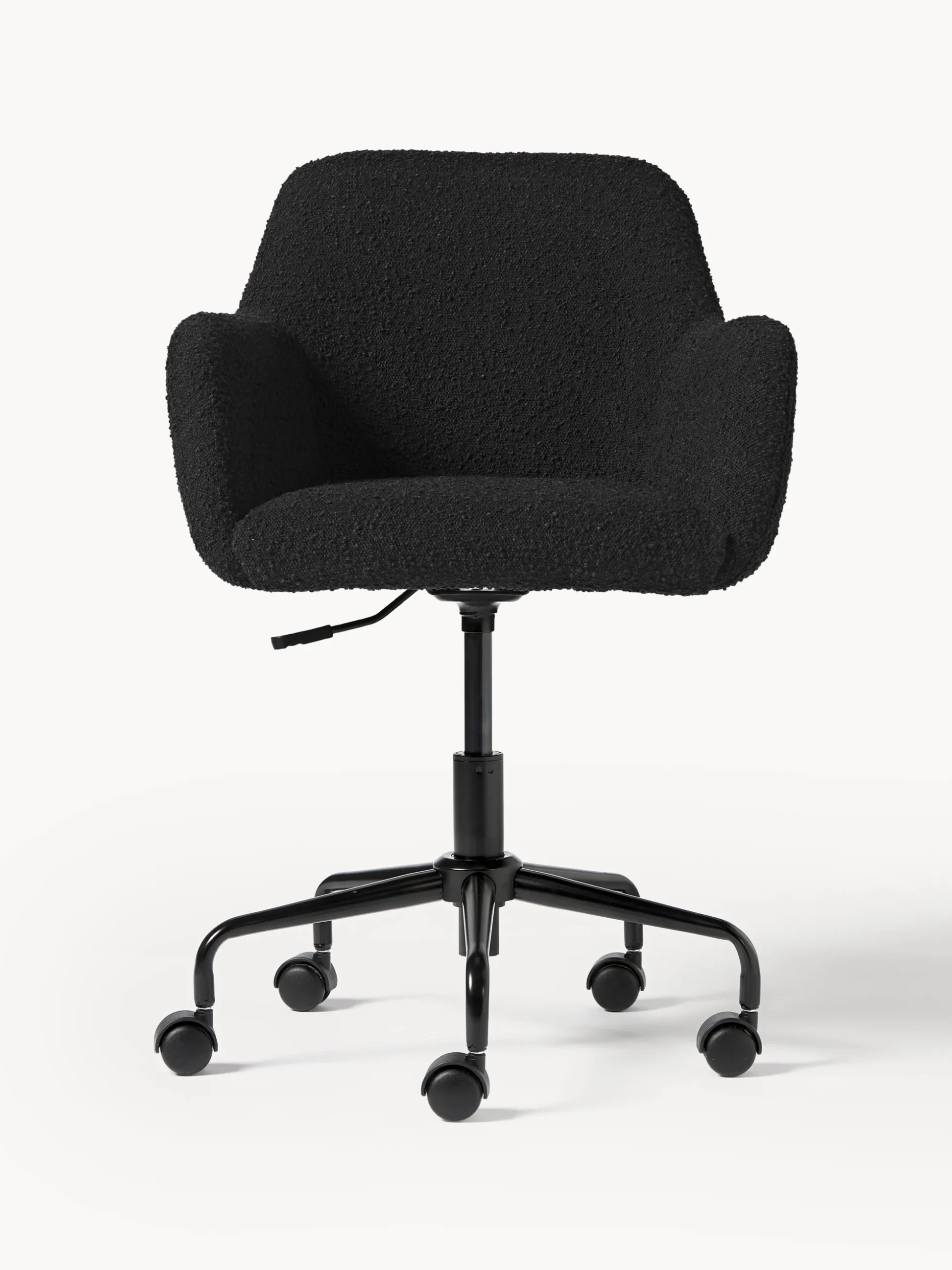 Sedia da scrivania in bouclé Lucie