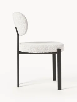 Sedia imbottita in bouclé Adrien