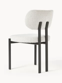 Sedia imbottita in bouclé Adrien