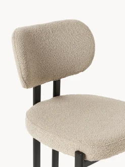 Sedia imbottita in bouclé Adrien