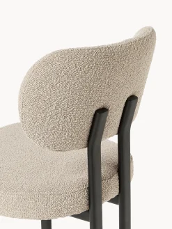 Sedia imbottita in bouclé Adrien