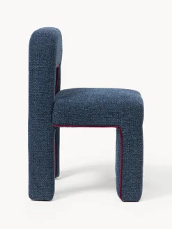 Sedia imbottita in bouclé Ana