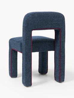 Sedia imbottita in bouclé Ana