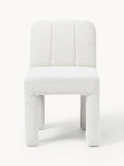 Sedia imbottita in bouclé Lukas