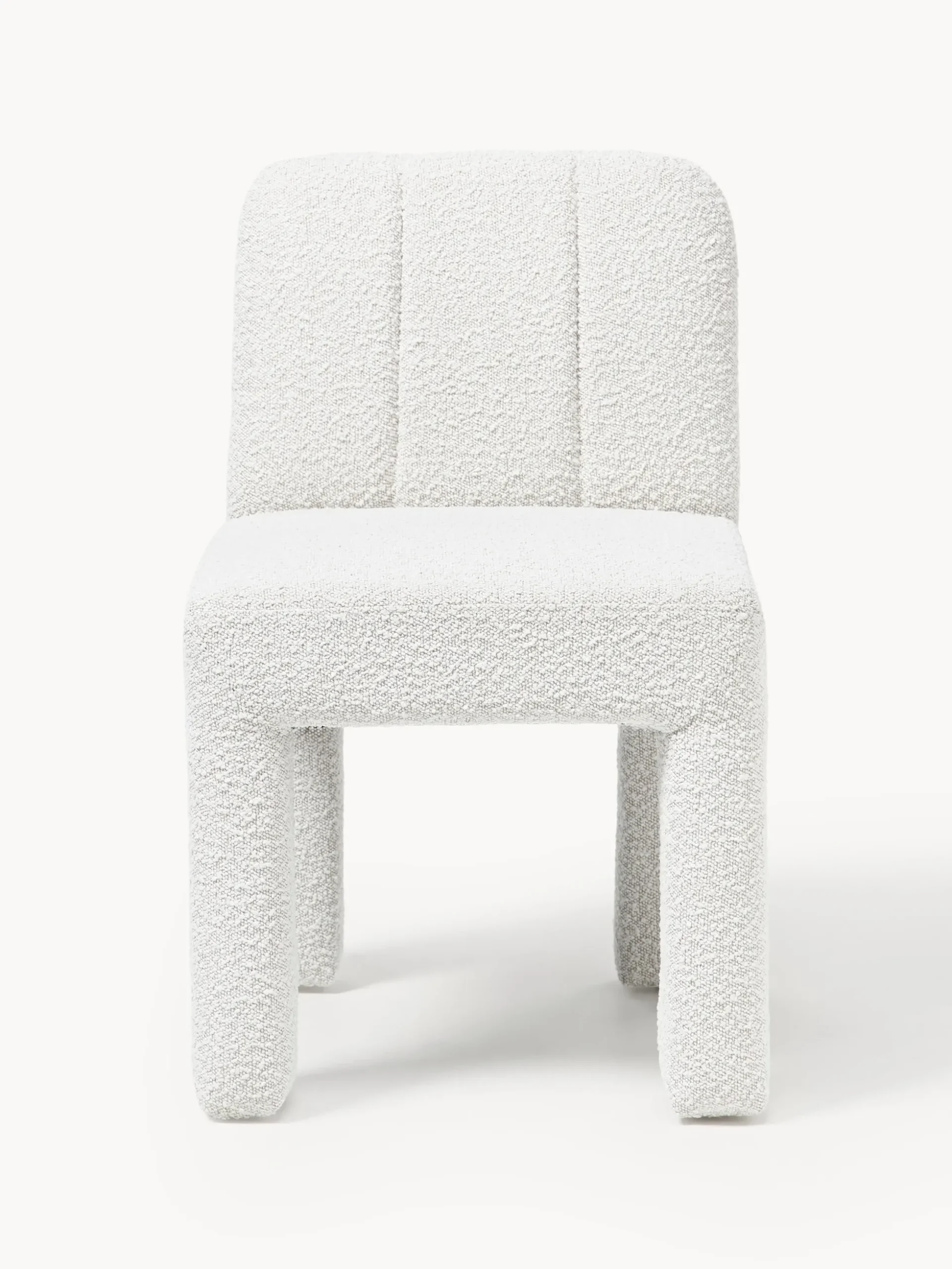 Sedia imbottita in bouclé Lukas
