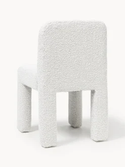 Sedia imbottita in bouclé Lukas