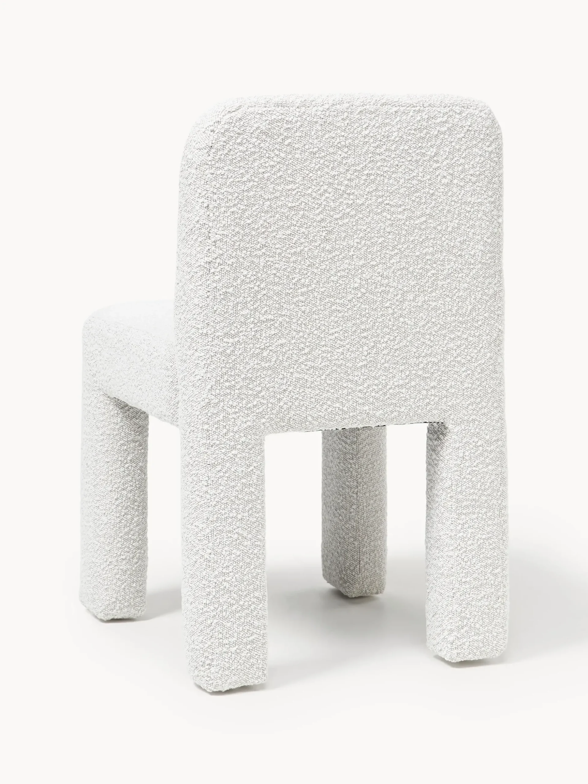 Sedia imbottita in bouclé Lukas