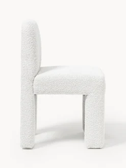 Sedia imbottita in bouclé Lukas