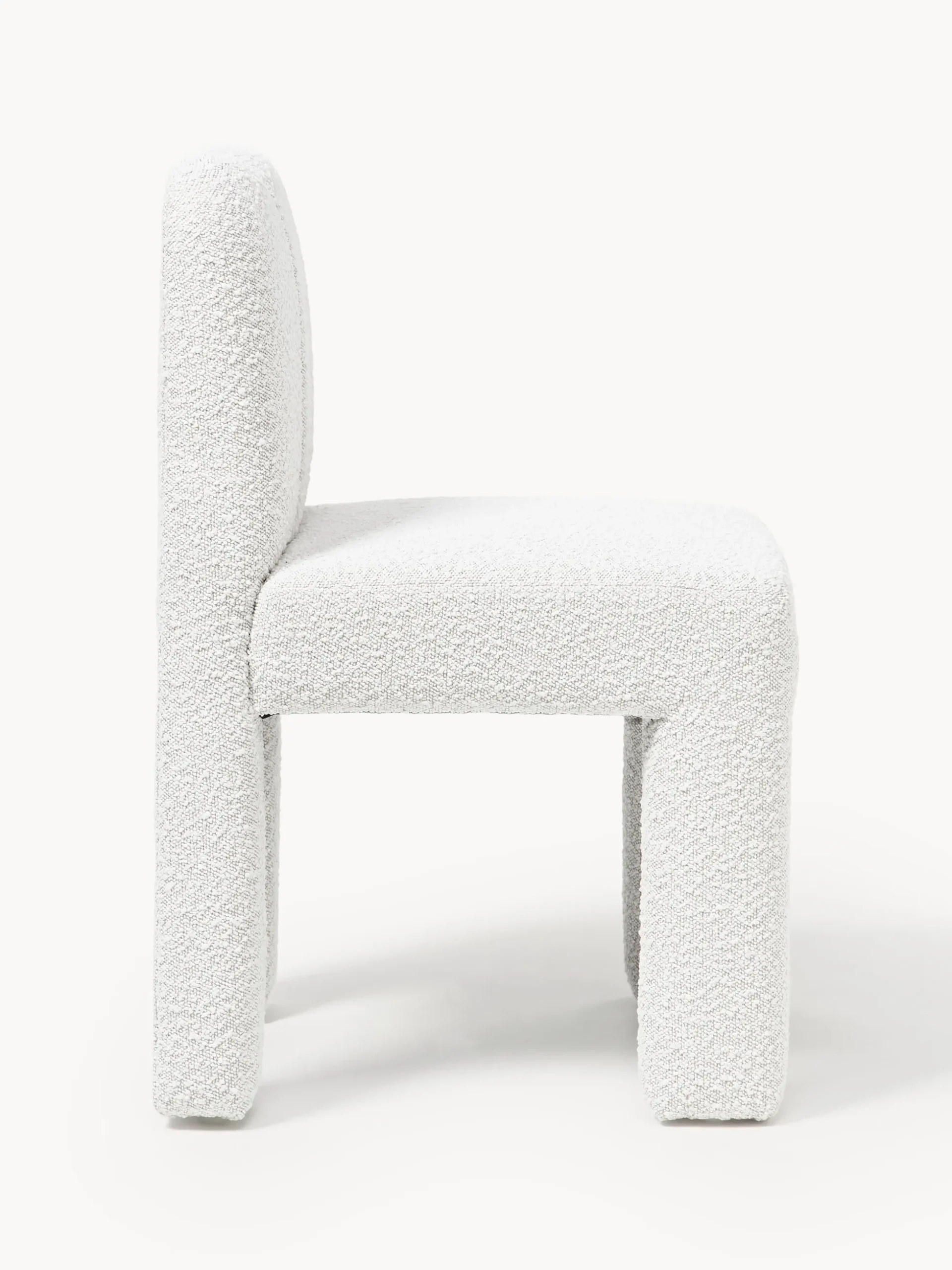 Sedia imbottita in bouclé Lukas