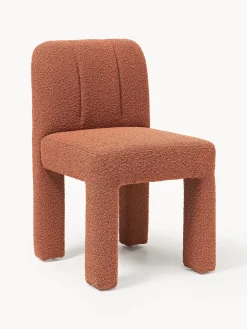 Sedia imbottita in bouclé Lukas
