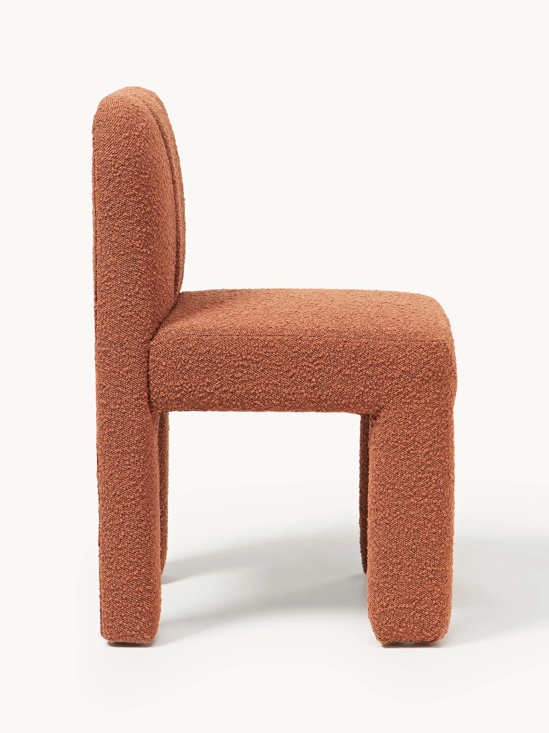 Sedia imbottita in bouclé Lukas