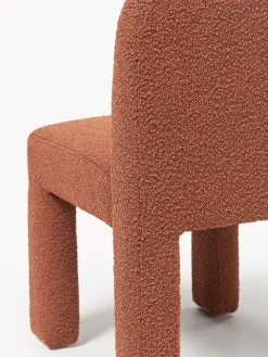 Sedia imbottita in bouclé Lukas