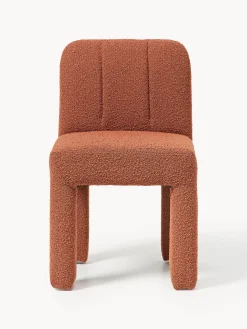 Sedia imbottita in bouclé Lukas