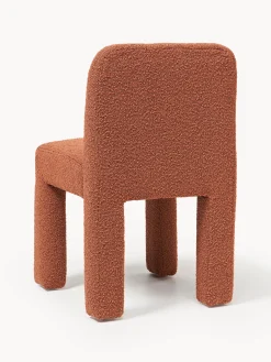 Sedia imbottita in bouclé Lukas