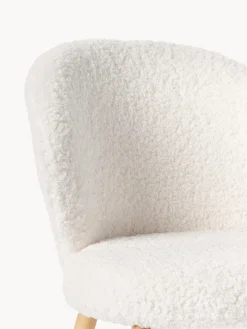 Sedia imbottita in teddy Serena