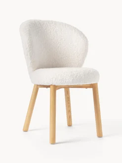 Sedia imbottita in teddy Serena