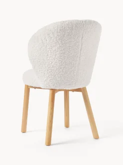 Sedia imbottita in teddy Serena