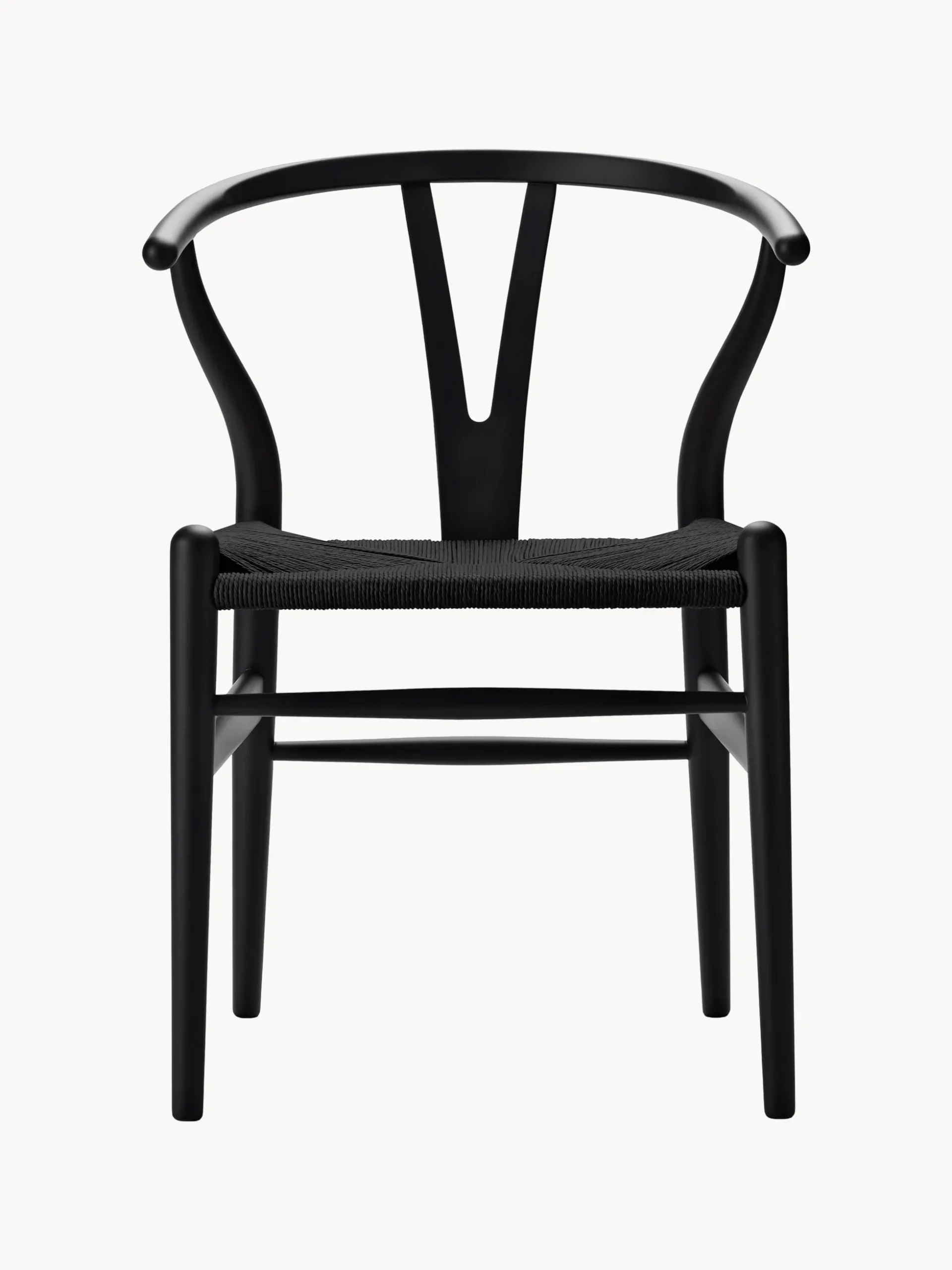 Sedia in legno con seduta intrecciata CH24 Wishbone Chair