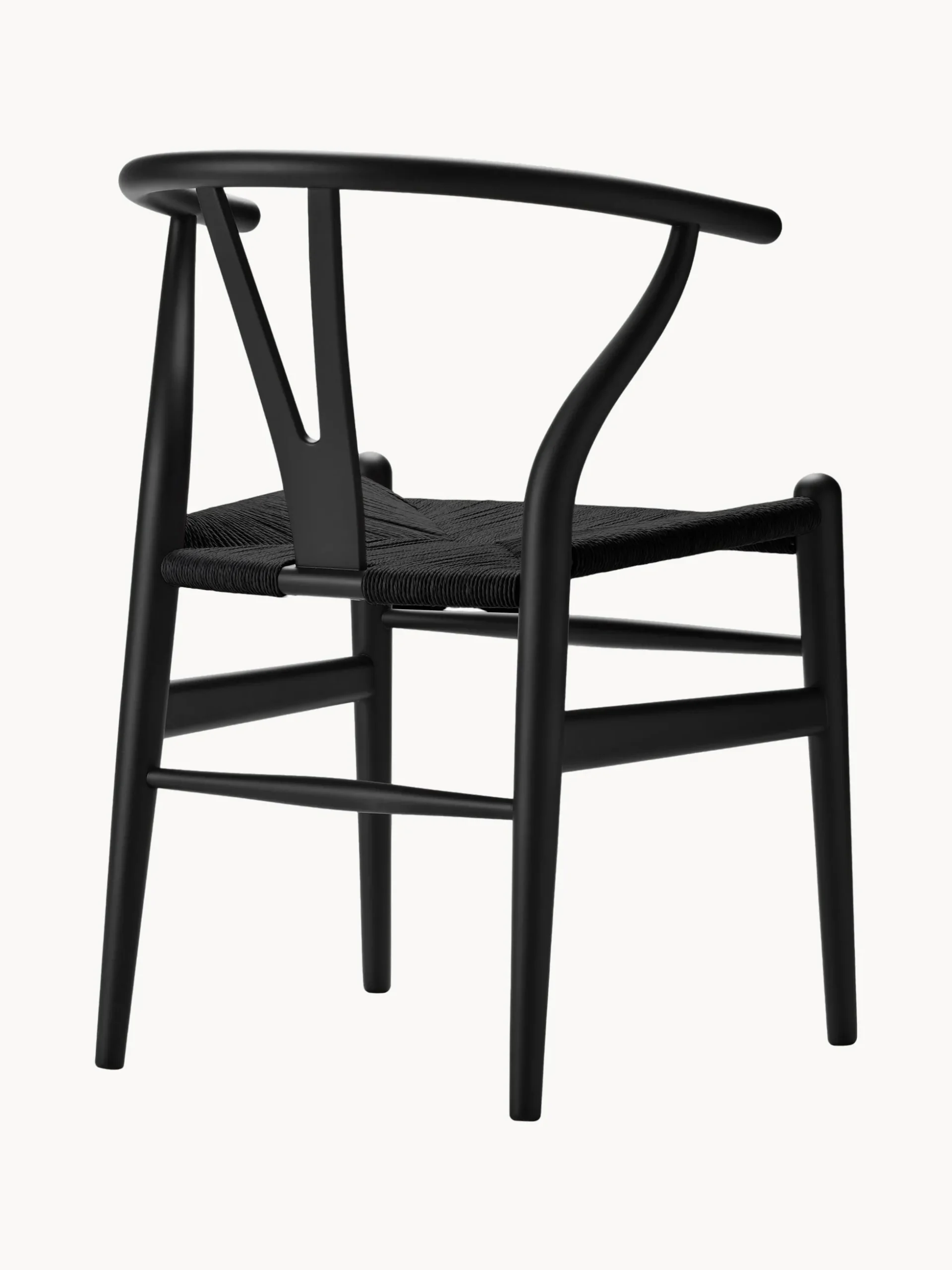 Sedia in legno con seduta intrecciata CH24 Wishbone Chair