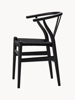 Sedia in legno con seduta intrecciata CH24 Wishbone Chair