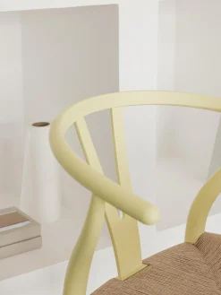 Sedia in legno con seduta intrecciata CH24 Wishbone Chair