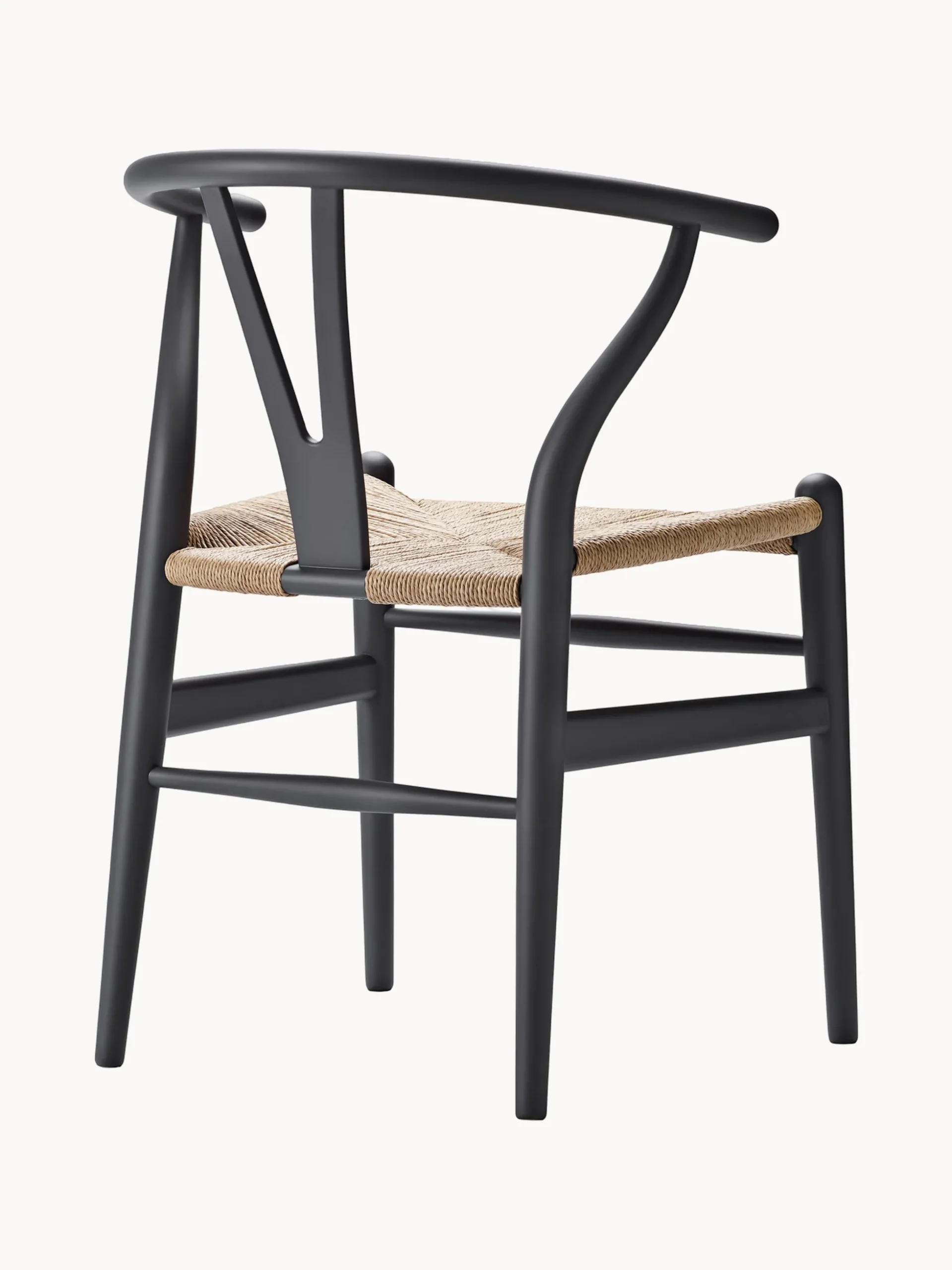 Sedia in legno con seduta intrecciata CH24 Wishbone Chair
