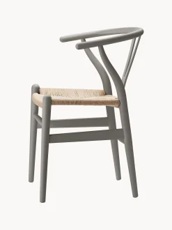 Sedia in legno con seduta intrecciata CH24 Wishbone Chair